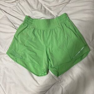 Lululemon Lime Green Women's Athletic Shorts